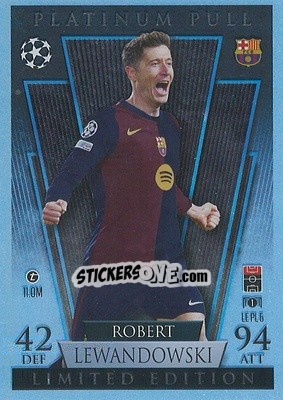 Sticker Robert Lewandowski - Uefa Champions League & Europa League 2024-2025. Match Attax n. LEPL5 - Topps