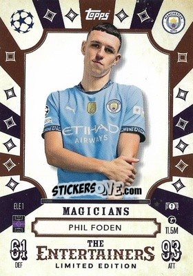 Sticker Phil Foden - Uefa Champions League & Europa League 2024-2025. Match Attax n. ELE1 - Topps