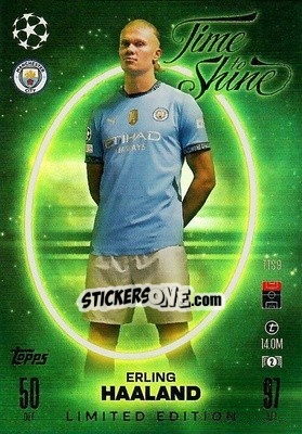 Sticker Erling Haaland - Uefa Champions League & Europa League 2024-2025. Match Attax n. TTS9 - Topps