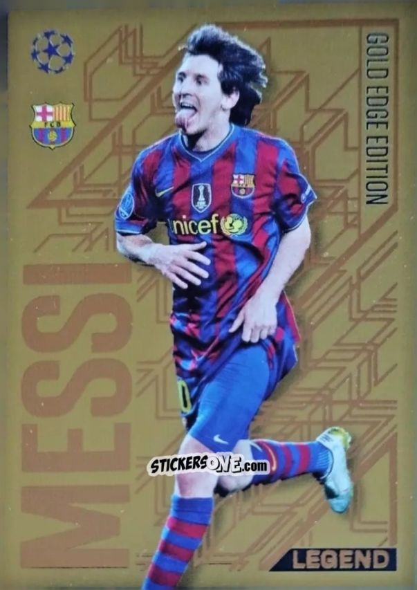 Figurina Lionel Messi - Uefa Champions League & Europa League 2024-2025. Match Attax n. GE10 - Topps