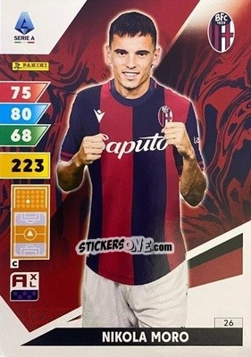 Sticker Nikola Moro - Calciatori 2024-2025. Adrenalyn XL
 n. 26 - Panini