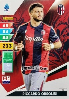 Sticker Riccardo Orsolini - Calciatori 2024-2025. Adrenalyn XL
 n. 33 - Panini