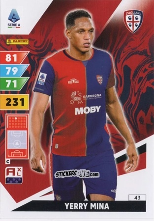 Sticker Yerry Mina - Calciatori 2024-2025. Adrenalyn XL
 n. 43 - Panini
