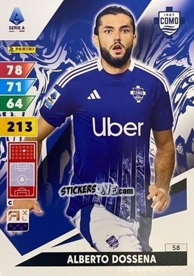 Sticker Alberto Dossena - Calciatori 2024-2025. Adrenalyn XL
 n. 58 - Panini
