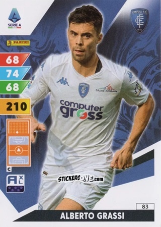 Sticker Alberto Grassi - Calciatori 2024-2025. Adrenalyn XL
 n. 83 - Panini