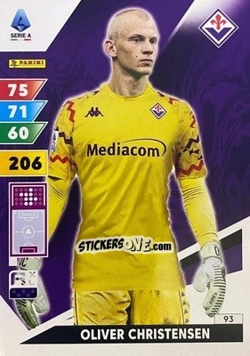 Sticker Oliver Christensen - Calciatori 2024-2025. Adrenalyn XL
 n. 93 - Panini