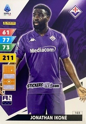 Sticker Jonathan Ikoné - Calciatori 2024-2025. Adrenalyn XL
 n. 103 - Panini