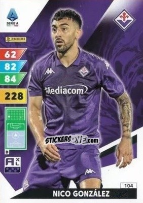 Sticker Nico González - Calciatori 2024-2025. Adrenalyn XL
 n. 104 - Panini