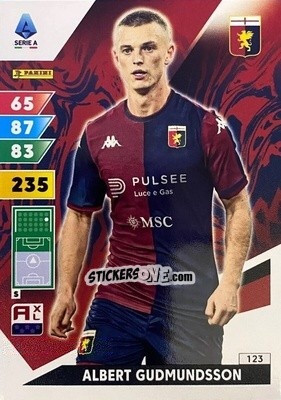 Sticker Albert Gudmundsson - Calciatori 2024-2025. Adrenalyn XL
 n. 123 - Panini