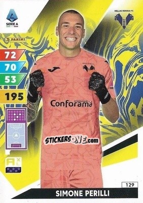 Sticker Simone Perilli - Calciatori 2024-2025. Adrenalyn XL
 n. 129 - Panini
