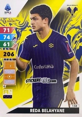 Sticker Reda Belahyane - Calciatori 2024-2025. Adrenalyn XL
 n. 138 - Panini