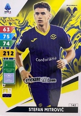 Sticker Stefan Mitrović - Calciatori 2024-2025. Adrenalyn XL
 n. 142 - Panini