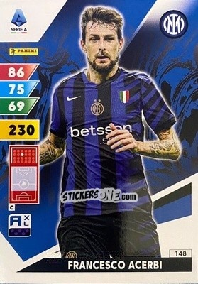 Sticker Francesco Acerbi - Calciatori 2024-2025. Adrenalyn XL
 n. 148 - Panini