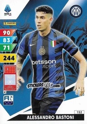 Sticker Alessandro Bastoni - Calciatori 2024-2025. Adrenalyn XL
 n. 152 - Panini