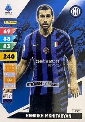 Sticker Henrikh Mkhitaryan - Calciatori 2024-2025. Adrenalyn XL
 n. 157 - Panini