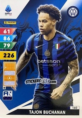 Sticker Tajon Buchanan - Calciatori 2024-2025. Adrenalyn XL
 n. 160 - Panini