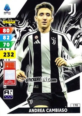 Sticker Andrea Cambiaso - Calciatori 2024-2025. Adrenalyn XL
 n. 170 - Panini