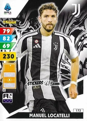 Sticker Manuel Locatelli - Calciatori 2024-2025. Adrenalyn XL
 n. 172 - Panini