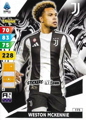 Sticker Weston McKennie - Calciatori 2024-2025. Adrenalyn XL
 n. 173 - Panini