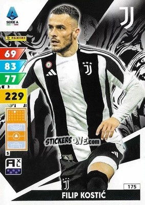 Sticker Filip Kostić - Calciatori 2024-2025. Adrenalyn XL
 n. 175 - Panini
