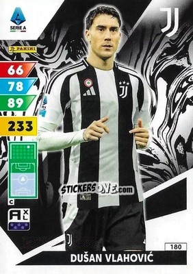 Sticker Dušan Vlahović - Calciatori 2024-2025. Adrenalyn XL
 n. 180 - Panini