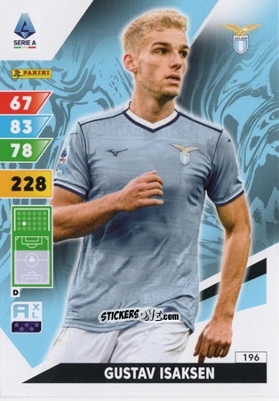 Figurina Gustav Isaksen - Calciatori 2024-2025. Adrenalyn XL
 n. 196 - Panini