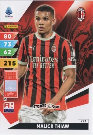 Figurina Malick Thiaw - Calciatori 2024-2025. Adrenalyn XL
 n. 223 - Panini