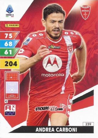 Cromo Andrea Carboni - Calciatori 2024-2025. Adrenalyn XL
 n. 239 - Panini