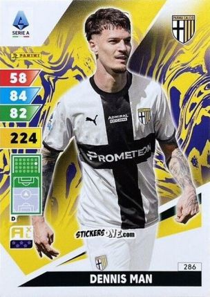Sticker Dennis Man - Calciatori 2024-2025. Adrenalyn XL
 n. 286 - Panini