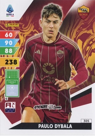 Sticker Paulo Dybala - Calciatori 2024-2025. Adrenalyn XL
 n. 305 - Panini