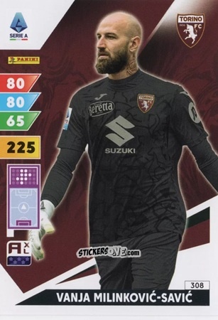 Figurina Vanja Milinković-Savić - Calciatori 2024-2025. Adrenalyn XL
 n. 308 - Panini