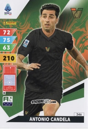 Figurina Antonio Candela - Calciatori 2024-2025. Adrenalyn XL
 n. 346 - Panini