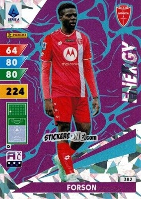 Sticker Omari Forson - Calciatori 2024-2025. Adrenalyn XL
 n. 382 - Panini