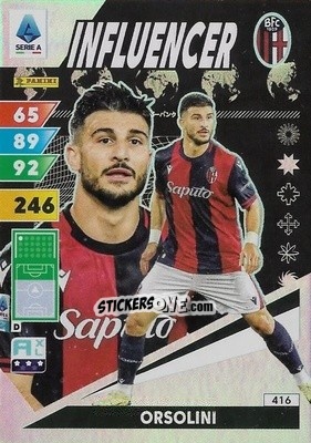 Sticker Riccardo Orsolini - Calciatori 2024-2025. Adrenalyn XL
 n. 416 - Panini