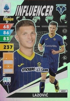 Sticker Darko Lazović - Calciatori 2024-2025. Adrenalyn XL
 n. 422 - Panini