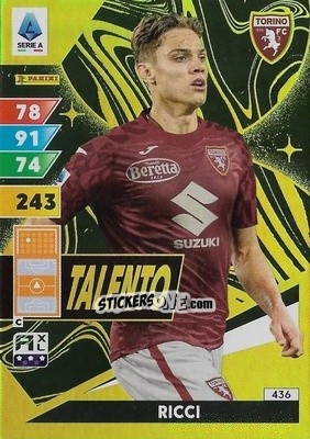 Sticker Samuele Ricci - Calciatori 2024-2025. Adrenalyn XL
 n. 436 - Panini