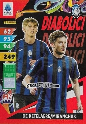 Sticker Charles De Ketelaere / Alexey Miranchuk - Calciatori 2024-2025. Adrenalyn XL
 n. 437 - Panini