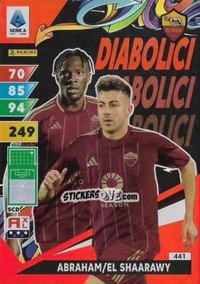 Sticker Tammy Abraham / Stephan El Shaarawy - Calciatori 2024-2025. Adrenalyn XL
 n. 441 - Panini