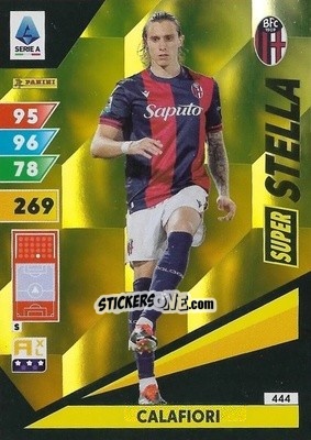 Sticker Riccardo Calafiori - Calciatori 2024-2025. Adrenalyn XL
 n. 444 - Panini