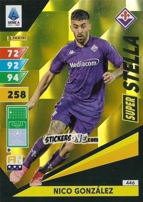 Sticker Nico González - Calciatori 2024-2025. Adrenalyn XL
 n. 446 - Panini