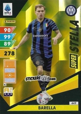 Sticker Nicolò Barella - Calciatori 2024-2025. Adrenalyn XL
 n. 449 - Panini