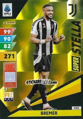 Sticker Bremer - Calciatori 2024-2025. Adrenalyn XL
 n. 450 - Panini