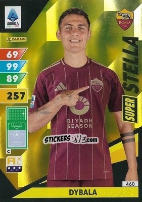 Sticker Paulo Dybala - Calciatori 2024-2025. Adrenalyn XL
 n. 460 - Panini