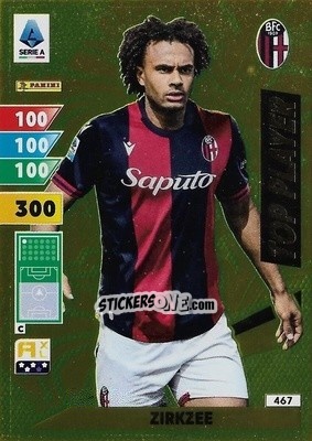 Sticker Joshua Zirkzee - Calciatori 2024-2025. Adrenalyn XL
 n. 467 - Panini