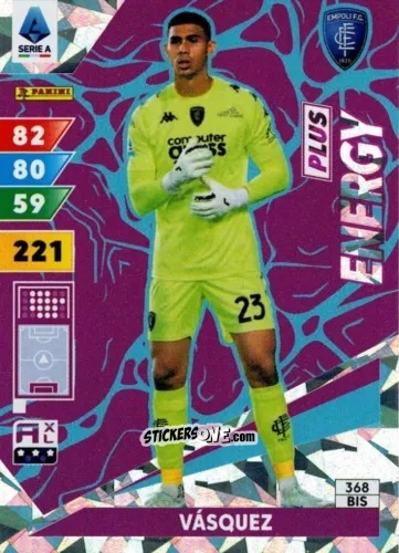 Sticker Devis Vásquez - Calciatori 2024-2025. Adrenalyn XL
 n. 368bis - Panini