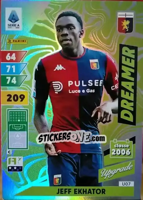 Sticker Jeff Ekhator - Calciatori 2024-2025. Adrenalyn XL
 n. U7 - Panini