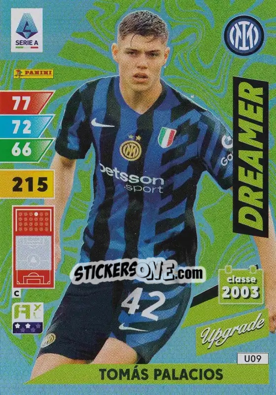 Sticker Tomas Palacios - Calciatori 2024-2025. Adrenalyn XL
 n. U9 - Panini