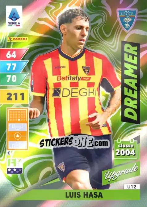 Sticker Luis Hasa - Calciatori 2024-2025. Adrenalyn XL
 n. U12 - Panini