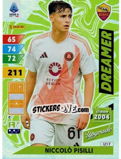 Sticker Niccolo Pisilli - Calciatori 2024-2025. Adrenalyn XL
 n. U17 - Panini