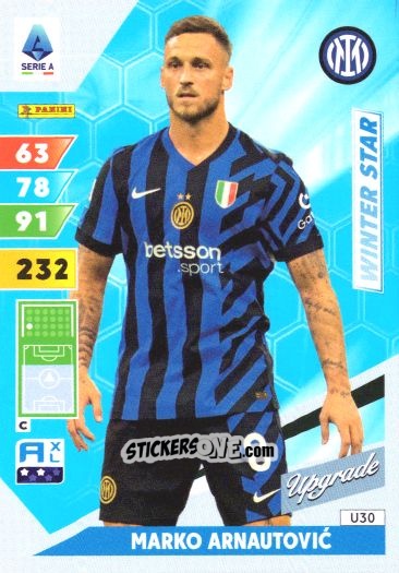 Sticker Marko Arnautovic - Calciatori 2024-2025. Adrenalyn XL
 n. U30 - Panini